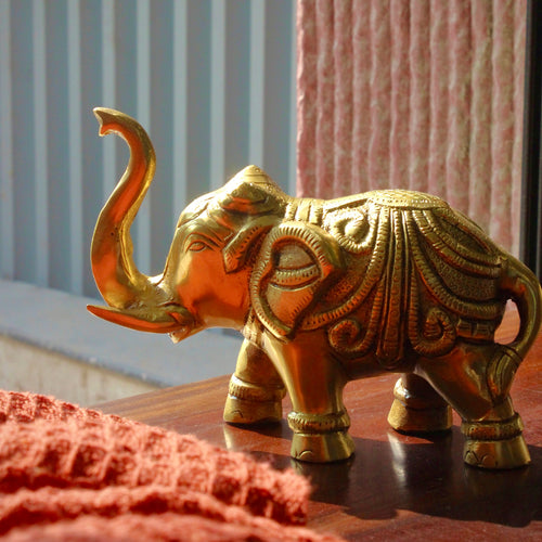 Brass antique Finish Gaja Figurine – Gaja Figurine