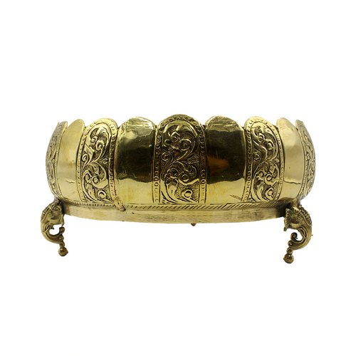 Brass Urli Bowl  Elephant Foot Urli  Floating Candle 