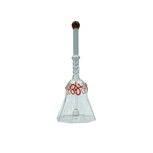 Handcrafted Glass Bell | Om Pooja Ghanti | Spiritual Mandir Decor