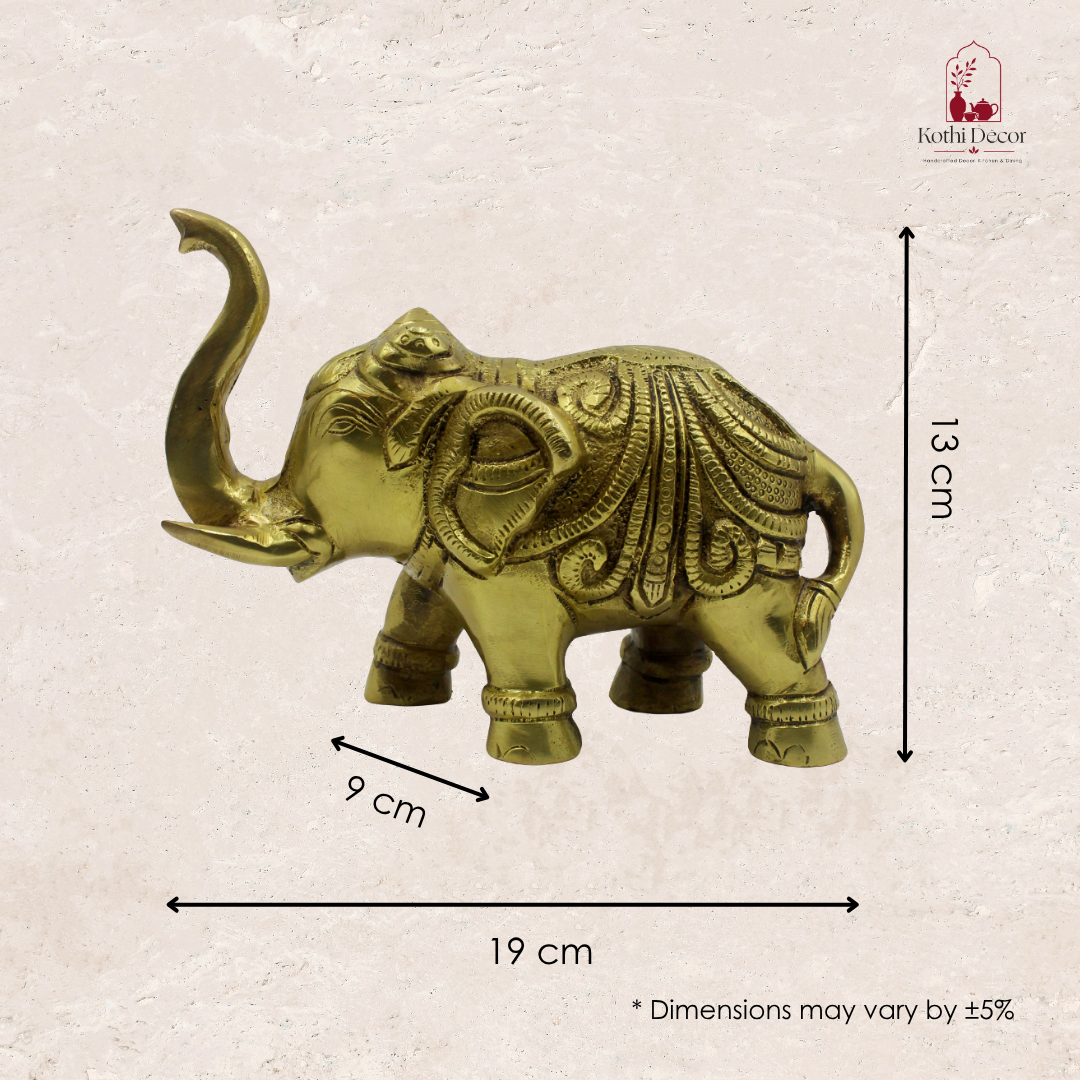 Brass antique Finish Gaja Figurine – Brass Elephant