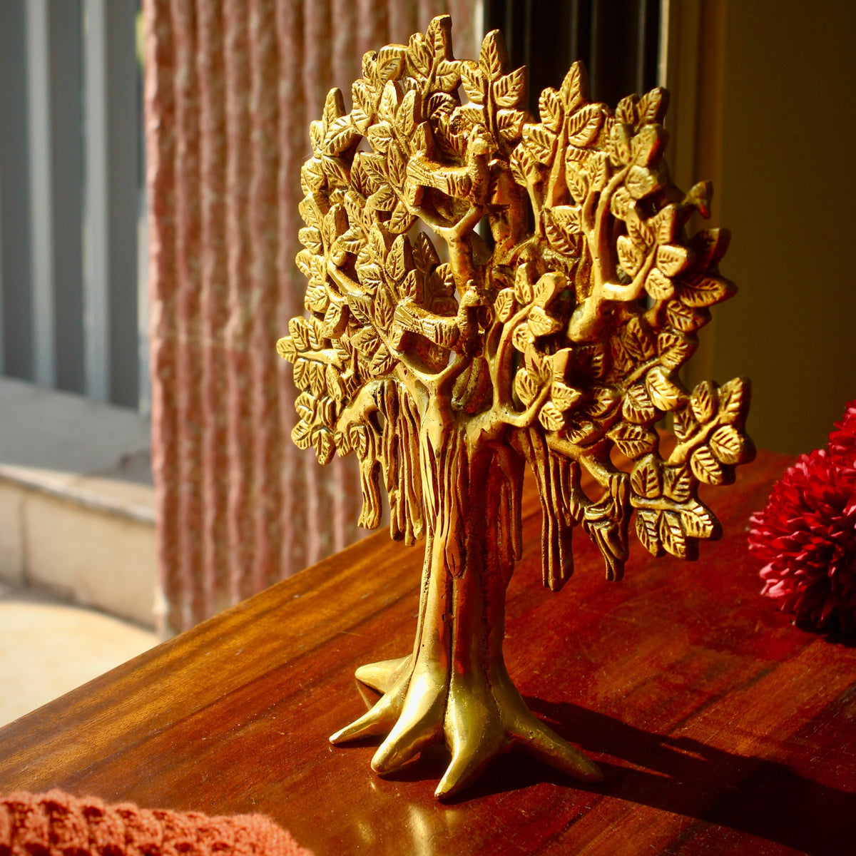 Brass Kalpavriksha Tree – Tabletop Figurine