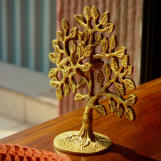 Brass Kalpavriksha Tree | Vastu Tree of Life with layered branches | Wish Fulfilling Tree