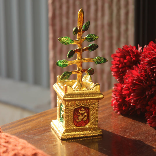 Tulsi Vrindavan Miniature | Vastu Swastika Decor Showpiece
