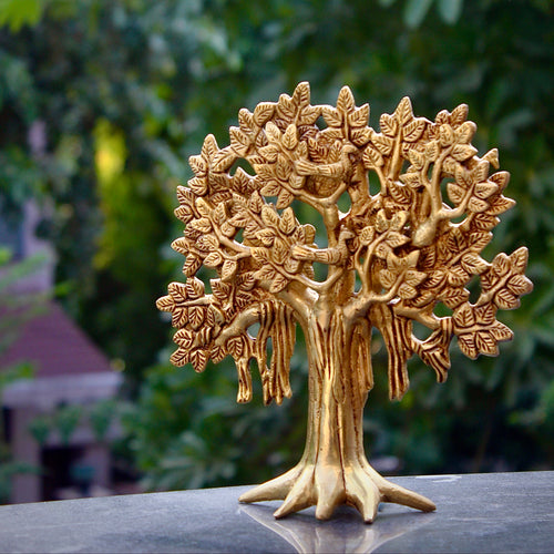 Brass Kalpavriksha Tree – Tree of Life Decor