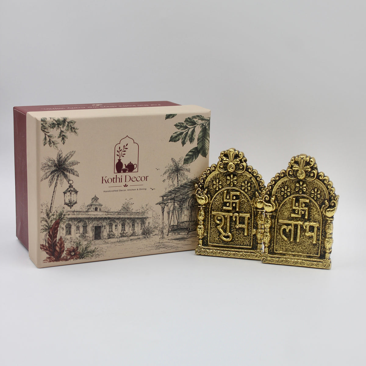 Shubh Labh Swastika Door Hanging | Vastu Entrance Décor