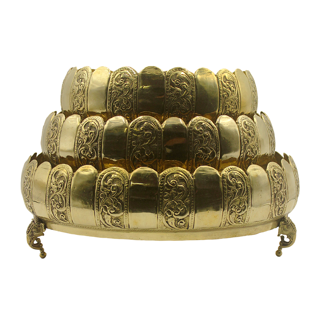 Brass Urli Set of 3 – Brass Urli Set