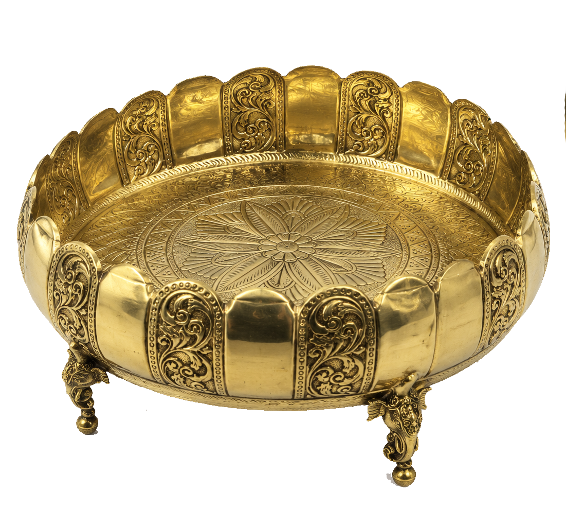 Large Brass Urli – Diwali Decor