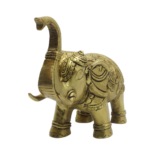 Brass Elephant Statue – Golden Decor