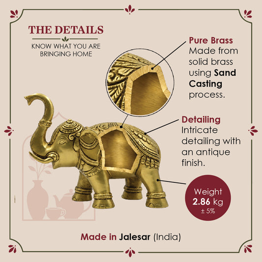 Brass Elephant Statue – Feng Shui Elephant