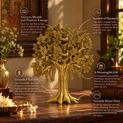 Karpaga Viruksham – Brass Kalpavriksha Tree by Kothi Decor