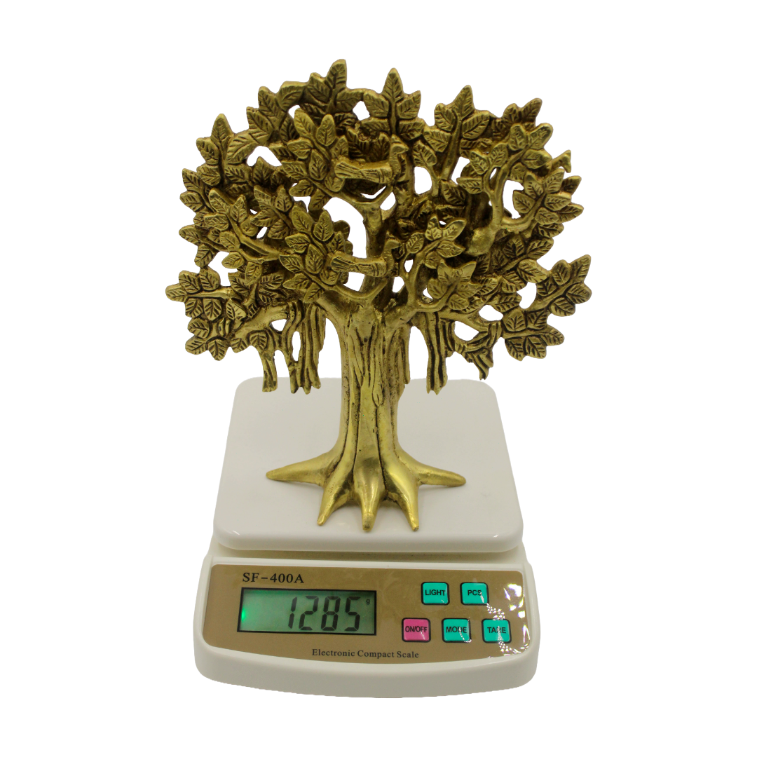 Tree of Life Decor with multiple layered branches – Brass Kalpavriksha Tree by Kothi Decor