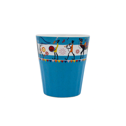 Colorful Folk Art Mugs – Traditional Chai Cup Set