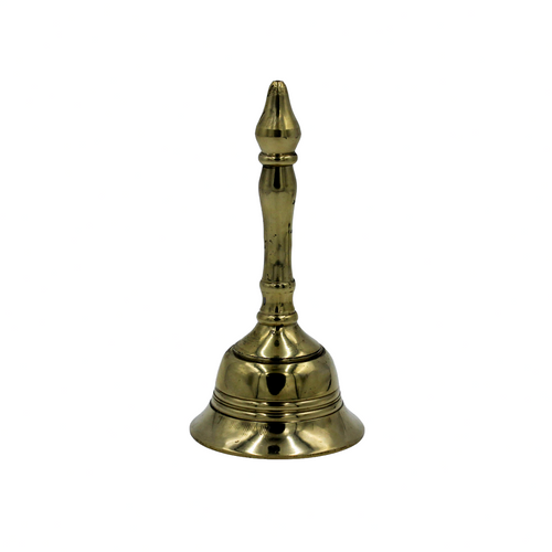 Brass Kalash Ghanti | Traditional Pooja Bell | Heavy Mandir Hand Bell