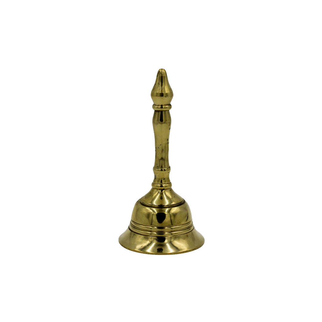 Brass Kalash Pooja Bell | Handcrafted Aarti Ghanti | Spiritual Home Decor